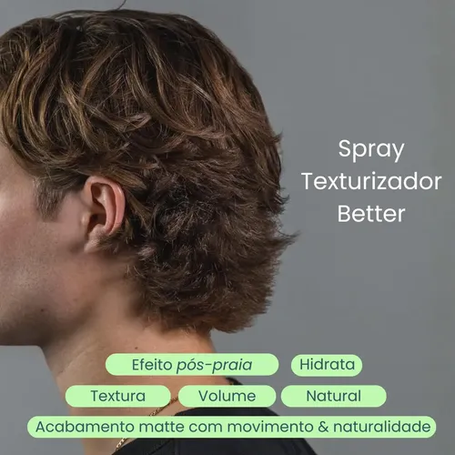 Spray Texturizador Cabelo Masculino Sea Salt Better 200ml