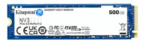 SSD Kingston NV3 500GB M2 2280 NVME PCIe 4.0 Gen 4x4