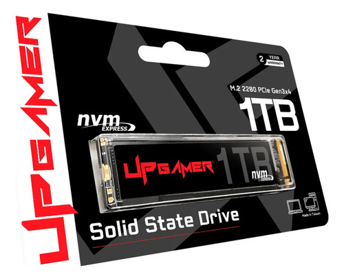 Ssd nvme m2 2280 interno 1tb pcie gen3 leitura 3000mbs armaz