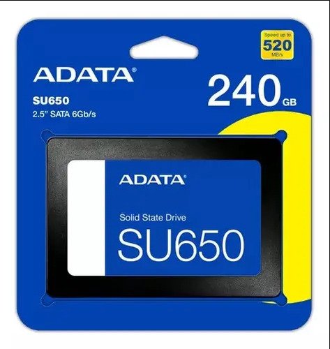 SSD240GB Adata 2.5 SU650 ASU650SS-240GT-R 240GB preto