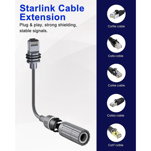 Starlink - Cabo adaptador Ethernet, cabo de extensão Rj45 0,5m