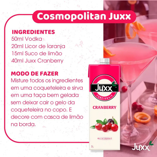 Suco De Cranberry Juxx 1 Litro