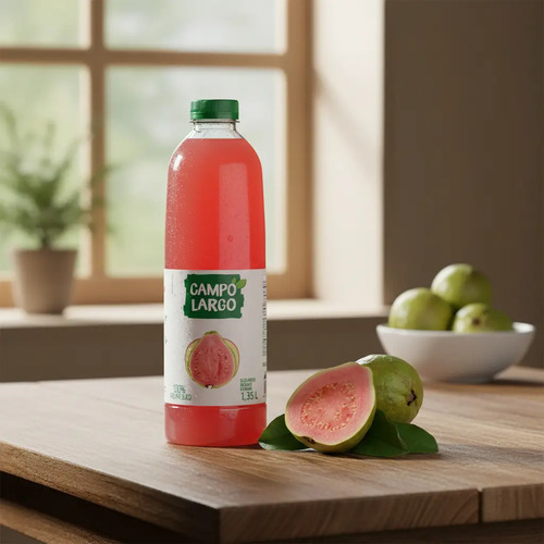 Suco De Goiaba Campo Largo Sem Adição De Açúcar 1,35l