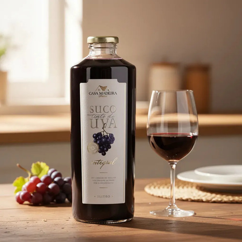 Suco De Uva Tinto Integral - Casa Madeira - 1L