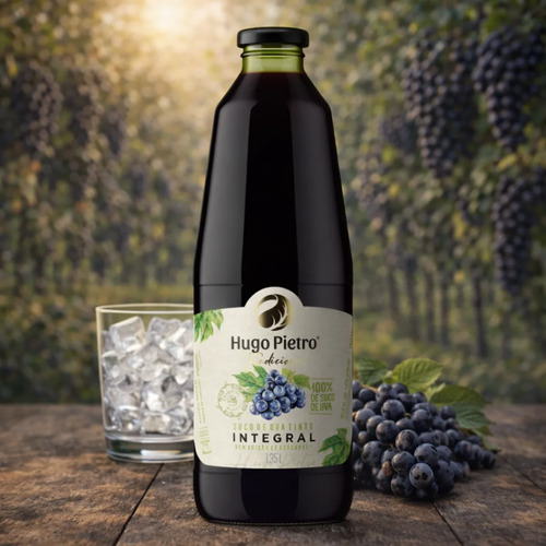 Suco De Uva Tinto Integral Hugo Pietro 1,35 Lts 100% Suco