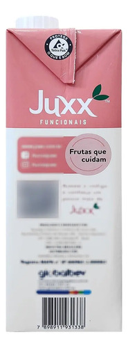Suco Juxx Cranberry Morango 1l Caixa Funcional Zero Açúcar