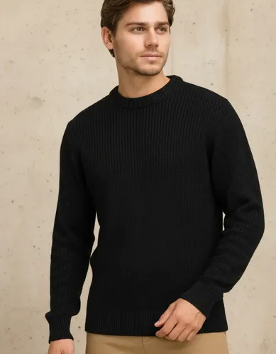 Sueter blusa de tricot masculino liso blusa la masculina