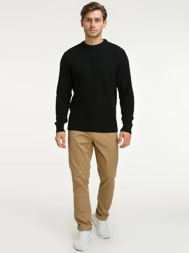 Suéter Blusa De Tricot Masculino Liso Blusa Lã Masculina