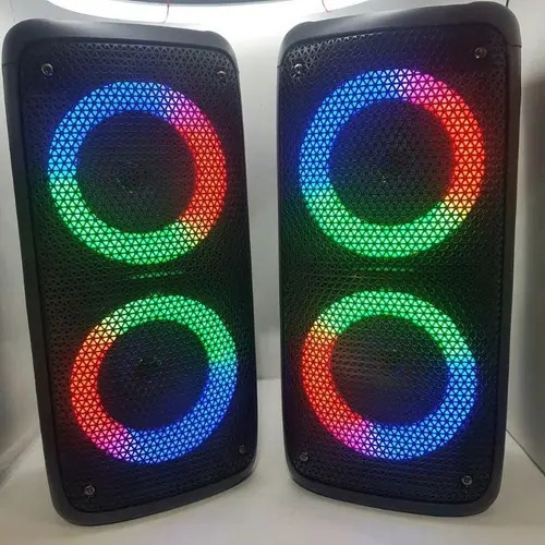 Super Caixa De Som Completa Amplificada 200w 40 Cm De Altura Cor Preto