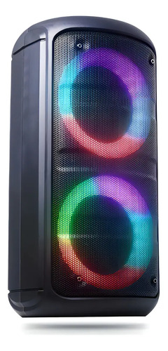 Super Caixa De Som Completa Amplificada 200w 40 Cm De Altura Cor Preto