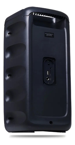 Super Caixa De Som Completa Amplificada 200w 40 Cm De Altura Cor Preto