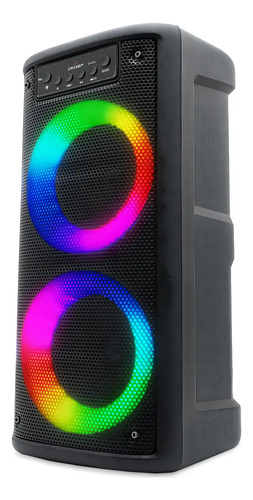 Super Caixa De Som Completa Amplificada 200w 40 Cm De Altura Cor Preto