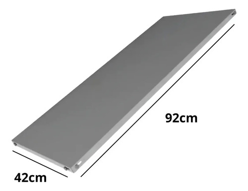 Super Estante/prateleira Aço 26 Modular 42x92x1,98 Com 5 Bandejas Colunas Tripartida Industrial