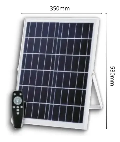 Super Refletor Solar 1000w Luz Branco Frio C Controle 6000k