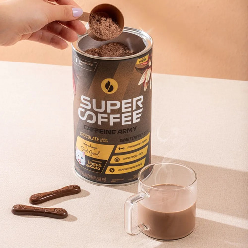 SuperCoffee 3.0 Caffeine Army Chocolate para Energia e Foco 380g