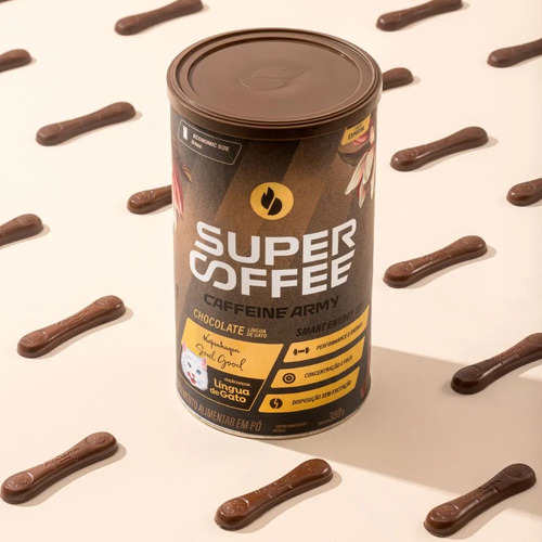 SuperCoffee 3.0 Caffeine Army Chocolate para Energia e Foco 380g