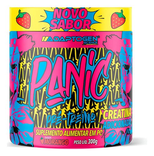 Suplemento adaptogen science pre treino panic en po sabor mo