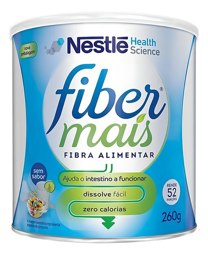 Suplemento alimentar de fibras fibermais sem sabor 260g