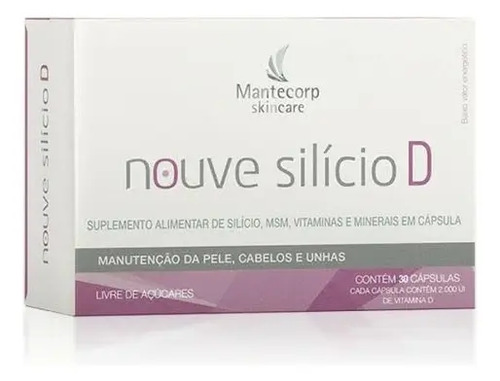 Suplemento alimentar nouve silicio d mantecorp 30 capsulas s
