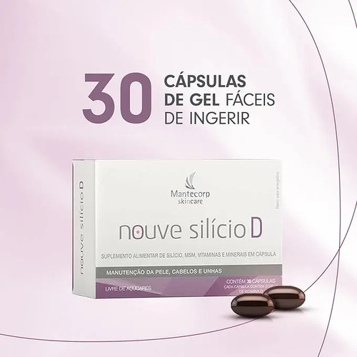 Suplemento Alimentar Nouve Silício D Mantecorp 30 Cápsulas Sem sabor