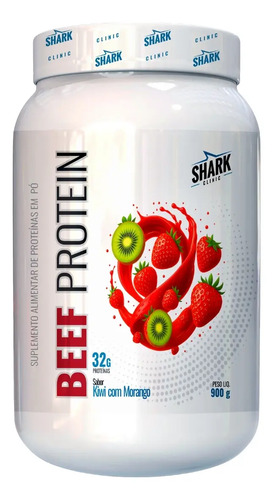 Suplemento carne bovina beef lactose 900g morango ckiwi shar