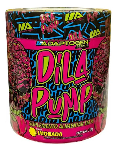 Suplemento em po dila pump pre treino sem cafeina adaptogen