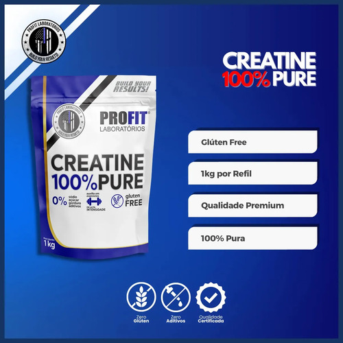 Suplemento en pó ProFit Laboratórios Creatina Pura Creatina de Creatine Power x 1kg