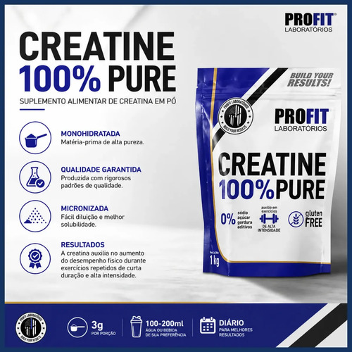 Suplemento en pó ProFit Laboratórios Creatina Pura Creatina de Creatine Power x 1kg