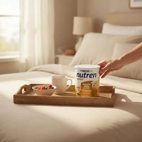 Suplemento Nestlé Nutren Senior Baunilha em pote 740g