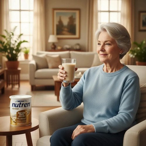 Suplemento Nestlé Nutren Senior Baunilha em pote 740g