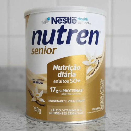 Suplemento Nestlé Nutren Senior Baunilha em pote 740g