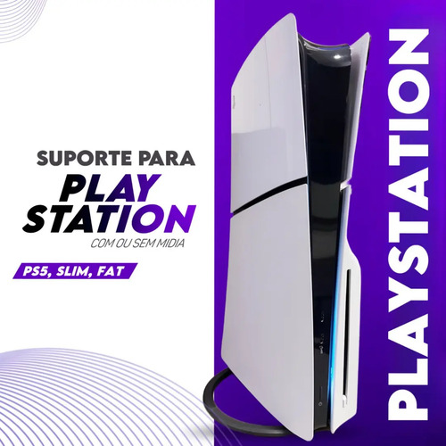 Suporte Base Vertical Para Playstation 5 Ps5 Slim Fat Todos