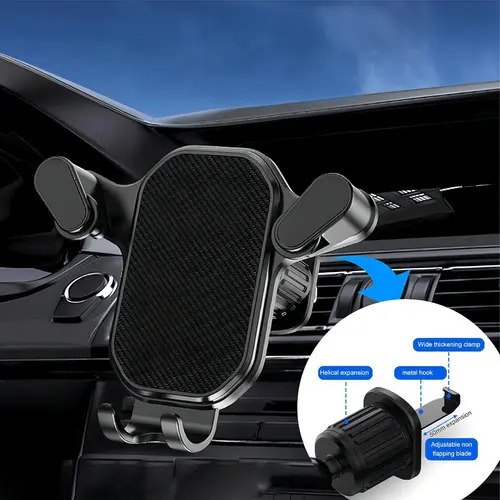 Suporte Celular Gps Veicular Carro Ar Condicionado Gira 360
