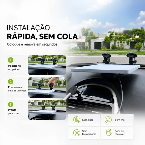Suporte De Painel Starlink Mini Com Ventosas Antimulta