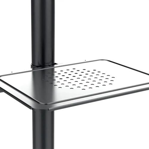 Suporte Pedestal Para Tv De 23 A 60 Com Rodinhas Bandeja Cor Preto