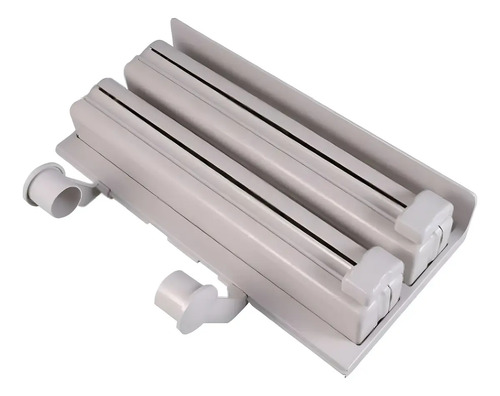 Suporte Porta Rolo Toalha Aluminio Filme Papel Cozinha 3 X 1