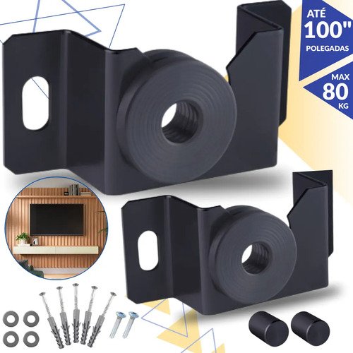 Suporte tv fixo universal 10 a 100 polegadas forte para toda