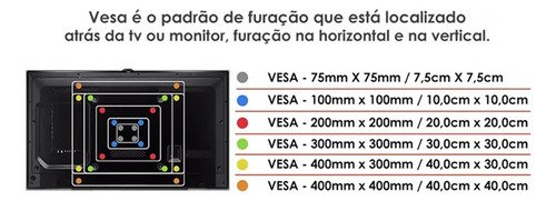 Suporte TV Fixo Universal 10" a 100" Polegadas Forte Para Todas as Marcas