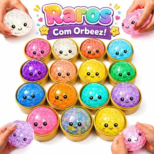 Taba squishy surpresa raro com orbeez popsy fidget toys dife