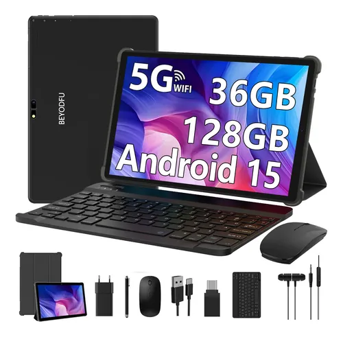 Tablet 101 android 15 octa core 36gb ram 128gb con teclado