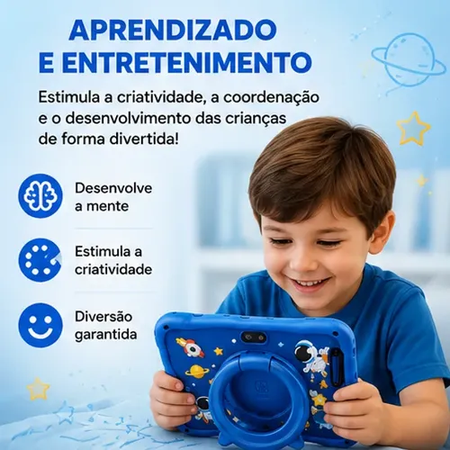 Tablet Infantil Kids Para Criança Com Youtube E Play Cor Ros