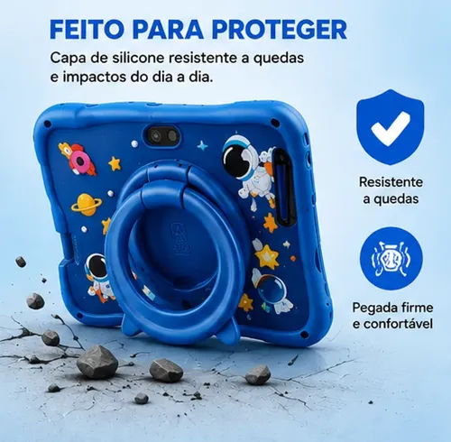 Tablet Infantil Kids Para Criança Com Youtube E Play Cor Ros