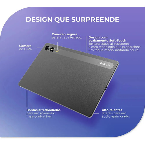 Tablet Positivo Vision Tab 11 Caneta E Capa 4g 11 128gb Preto