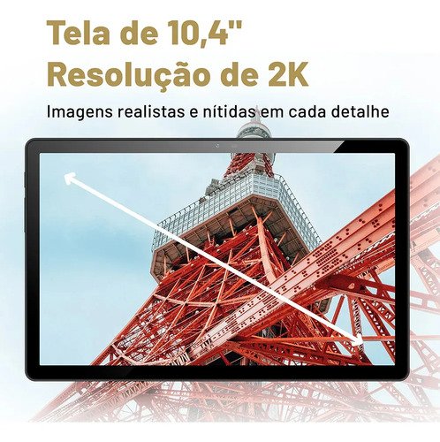 Tablet VAIO TL10 4GB RAM 128GB Octa-Core, Tela 10.4” 2K, 4G WiFi Dual Band, Câmera 8MP + Selfie 5MP, 7000mAh, Android 16, com Teclado Magnético de Conexão Inteligente – Preto
