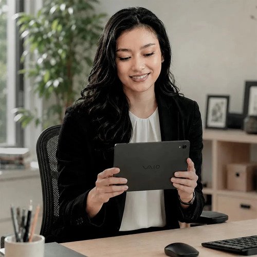 Tablet VAIO TL10 4GB RAM 128GB Octa-Core, Tela 10.4” 2K, 4G WiFi Dual Band, Câmera 8MP + Selfie 5MP, 7000mAh, Android 16, com Teclado Magnético de Conexão Inteligente – Preto