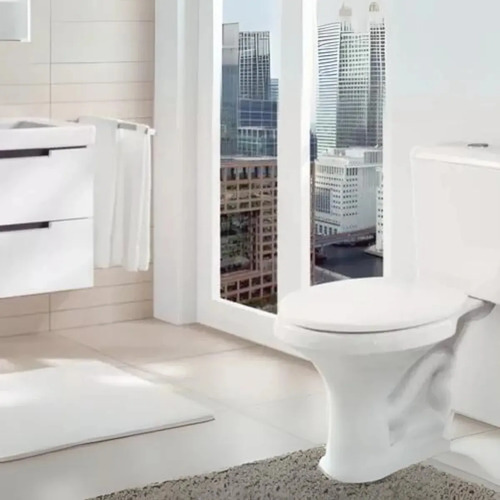 Tampa De Vaso Sanitário Almofadado Assento Vaso Oval Cor Branco