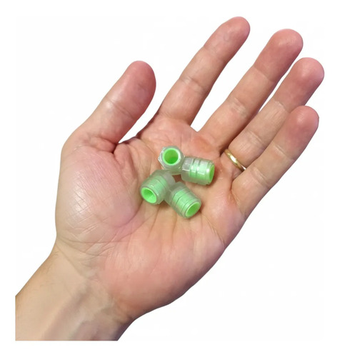 Tampas De Válvula Fluorescentes Kit 4 Para Carro Moto Bike