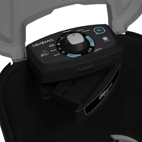 Tanquinho de Lavar Roupa 10kg Newmaq Semiautomática Preto