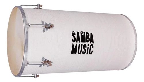Tantam 70x14 Samba Music Madeira Pvc Branco C/ Pele De Couro