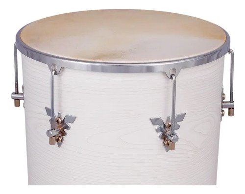 Tantam 70x14 Samba Music Madeira Pvc Branco C/ Pele De Couro
